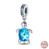 925 Original Bracelets: Chameleon Luminous Firefly Butterfly Silver Charms - Fits Pandora, Ideal for DIY Jewelry Making