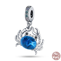 925 Original Bracelets: Chameleon Luminous Firefly Butterfly Silver Charms - Fits Pandora, Ideal for DIY Jewelry Making