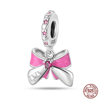 925 Original Bracelets: Chameleon Luminous Firefly Butterfly Silver Charms - Fits Pandora, Ideal for DIY Jewelry Making