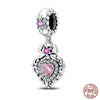 925 Original Bracelets: Chameleon Luminous Firefly Butterfly Silver Charms - Fits Pandora, Ideal for DIY Jewelry Making