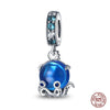 925 Original Bracelets: Chameleon Luminous Firefly Butterfly Silver Charms - Fits Pandora, Ideal for DIY Jewelry Making