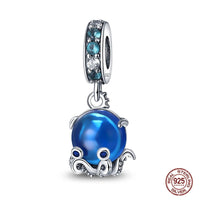 925 Original Bracelets: Chameleon Luminous Firefly Butterfly Silver Charms - Fits Pandora, Ideal for DIY Jewelry Making