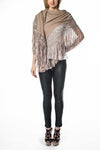 Silk/Cashmere Wrap (Khaki-Beige) - FrejaDesigns