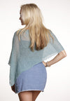 Boho Poncho (Aqua Blue) - FrejaDesigns