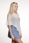 Boho Poncho (White) - FrejaDesigns