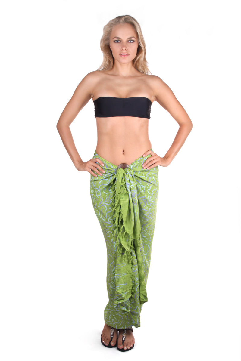 Pareo Sarong Green - FrejaDesigns