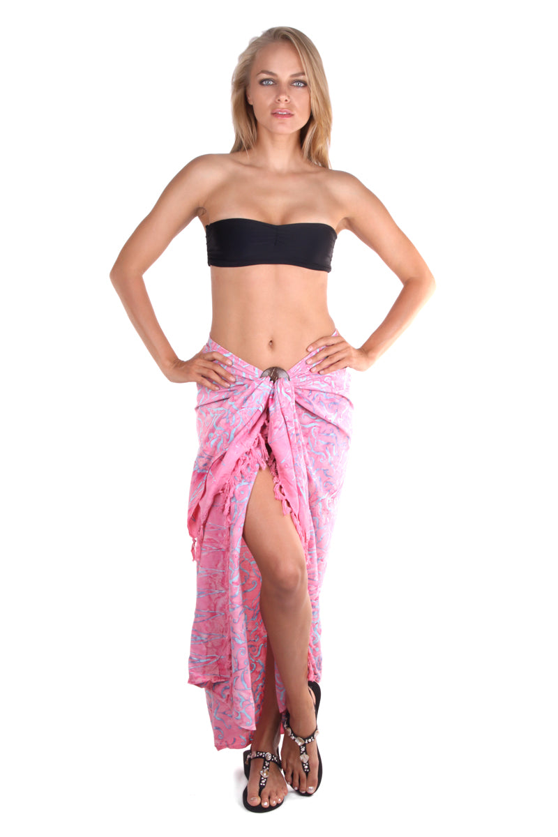 Pareo Sarong Pink - FrejaDesigns